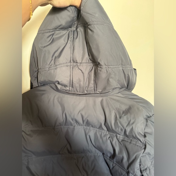 Gray Michael Kors Down Fill Puffer Trench Coat Size Large Outdoors Winter Casual - Picture 5 of 9